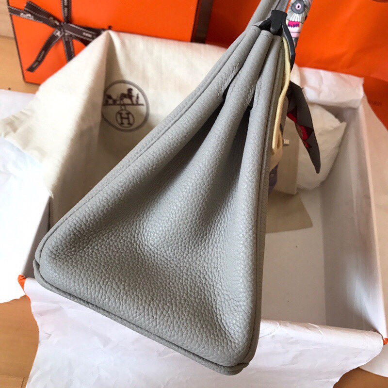 Hermes Birkin 35CM Togo Leather Handbag Grey